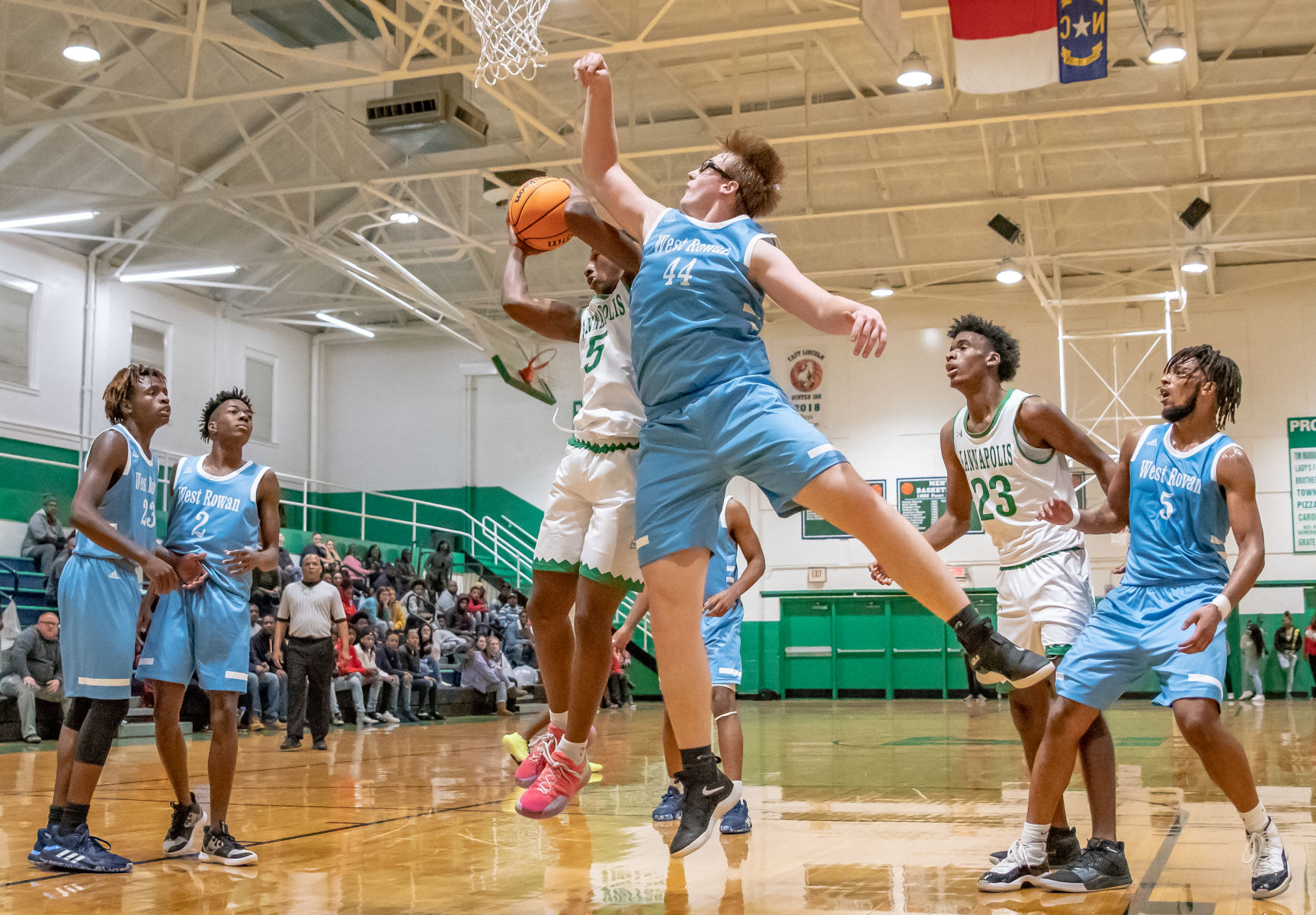 their home basketball game against West Rowan
